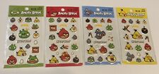 Angry Birds Stickers New Sealed ,4 Pieces (red,green,blue,yellow)