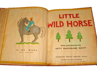 VTG 1949 Kids Story Little Wild HORSE Hetty Burlingame Beatty Illustrated hardcv - Image 1 of 4