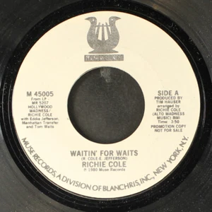 RICHIE COLE: waitin' for waits / island breeze MUSE 7" Single 45 RPM - Picture 1 of 2