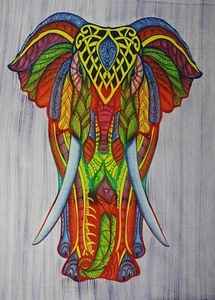 Elevate Your Space with Multi-Color Elephant Boho Tapestry - Yoga & Good Luck 🐘 - Picture 1 of 3