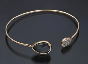 DOVES BY DORON PALOMA 18K Rose Gold .25 Diamonds Cuff Quartz Bracelet - Picture 1 of 5