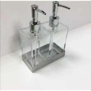 New Stainless Steel Twin Pump Hand Dish Soap Dispenser - Picture 1 of 3