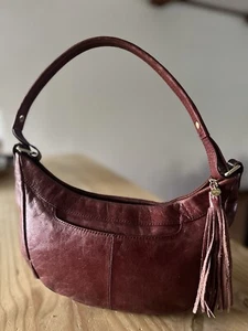 hobo leather shoulder red/brown bag - Picture 1 of 8