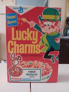 1970s Lucky Charms Box. Canadian. Free Wheelie Inside. 🌟REPRODUCTION 🌟 - Picture 1 of 6