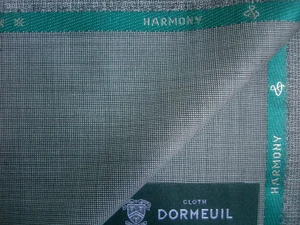 Dormeuil 100% Lana Tela Traje “Armonía” en Negro / Blanco Clavo - 3.4M - Imagen 1 de 9