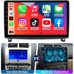 4+64GB Für Peugeot 407 2004-2011 Android 14 Autoradio Carplay Navi GPS FM +KAM - Bild 1 von 15