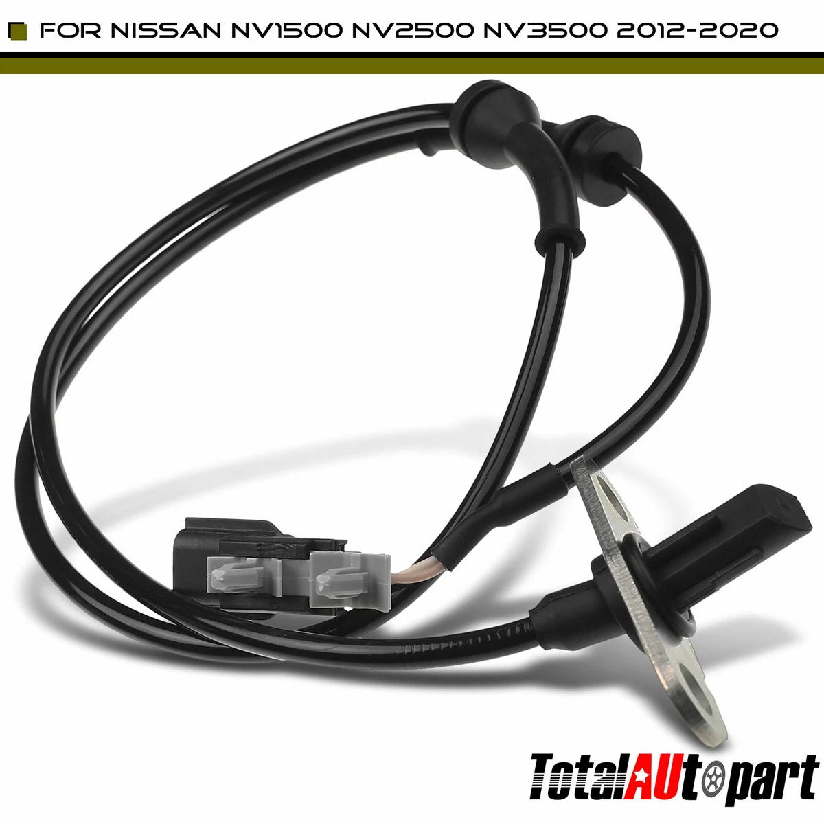 Nissan NV Speed Sensor Rear Driver Passenger Set A-Premium ABS Wheel Speed Sensor Set - Compatible With Nissan NV1500/NV2500/NV3500 2012-2020 Rear Wheel Speed Sensor