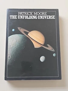 Signed Patrick Moore The Unfolding Universe 1982 HB Book Club Associates - Picture 1 of 22
