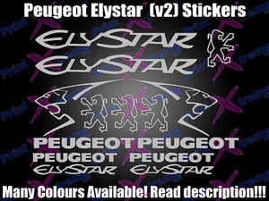 Calcomanías/pegatinas Peugeot ElyStar TODOS LOS COLORES DISPONIBLES pug elysio (v2) - Imagen 1 de 8
