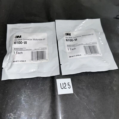 (2) Conector de fibra revestido Hot Melt ST MM 6100-W 3M envío rápido + garantía Foto 1 de 3