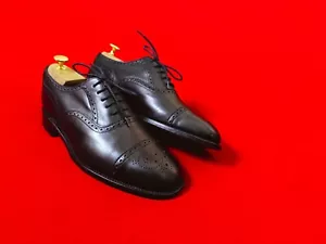 LOAKE Last Men Black Leather Oxford Brogues US 8.5 / EU 42 / UK 7.5 Dress Shoes - Picture 1 of 15
