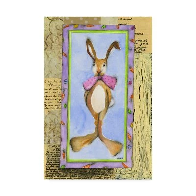 Trademark Fine Art Antique Easter Bunny by Claudia Interrante, 16x24-Inch Fin... - Image 1 of 4