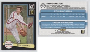 2016 Panini Donruss 1982 Design Black Border /99 Steve Carlton #D82-50 HOF