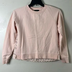 J.crew pink sweater with embroidered back women’s XXS - Picture 1 of 8