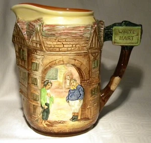 ROYAL DOULTON DICKENS SERIESWARE BLANCO HART FAT BOY POBRE JO JARRA D6394 - Imagen 1 de 5