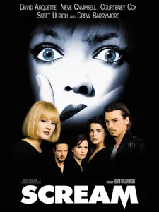 UNFRAMED Scream Movie Poster Prints Canvas Print Decor - Picture 1 of 1