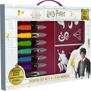 Pustestifte Set mit Schablonen – Kreativer Malspaß für Kinder Harry Potter - Bild 1 von 2