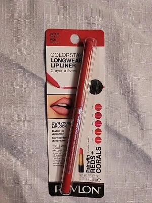 Revlon ColorStay Longwear Lip Liner #675 Red 0.01 Oz Up To 10 Hour Wear - Image 1 of 3