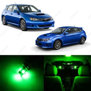 Paquete de 8 luces interiores LED verdes para Subaru Impreza WRX STI 2004-2018 TOOL - Imagen 1 de 7