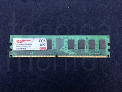 KOMPUTER BAY Modulo RAM 2GB PC2-5300 DDR2 667Mhz NON ECC LD UNBUFFERED - Immagine 1 di 2