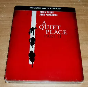 UN LUGAR TRANQUILO II (A Quiet Place II) 4K UHD+BLU-RAY NUEVO STEELBOOK DRAMA R2 - Imagen 1 de 4