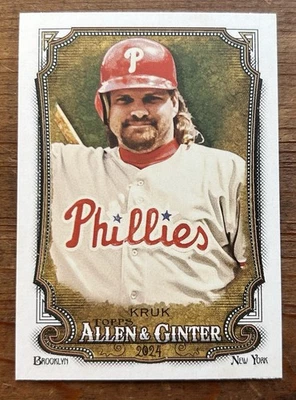 John Kruk 2024 Topps Allen & Ginter’s IMPRESIÓN CORTA SP #346 Philadelphia Phillies  Foto 1 de 2