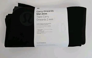 Lululemon Carry Onwards Black Travel Yoga Mat 2mm New - Picture 1 of 4