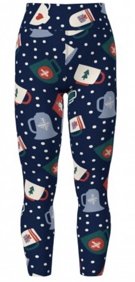 Nuevo con etiquetas Leggings LuLaRoe DREAM Café Caliente Taza Cacao con Lunares Blancos Talla TC2 (20-26) Foto 1 de 4