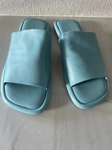 Women's ROBERT CLERGERIE NWB Slip On EZY Sandals Shoes-Blue-US 8.5 - Picture 1 of 8