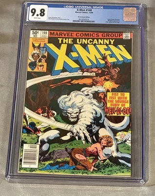Uncanny X-Men #140 CGC 9.8 (Marvel 1980) ¡WP!  Quiosco!  Alpha Flight aprox! Foto 1 de 2