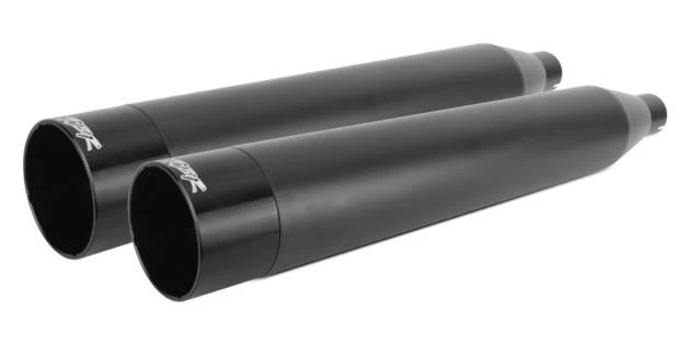 Silenciadores dobles sin cordones Two Brothers negros con tapa de aluminio Foto 1 de 1