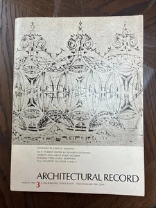 Architectural Record March 1966 - Louis Sullivan, MIT Student Center, Hospital D - Picture 1 of 6
