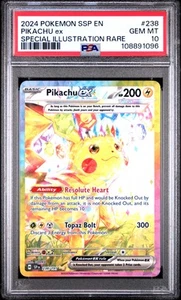 Pikachu Ex 238 PSA 10 gemas como nuevas - chispas crecientes - Pokémon - Imagen 1 de 2