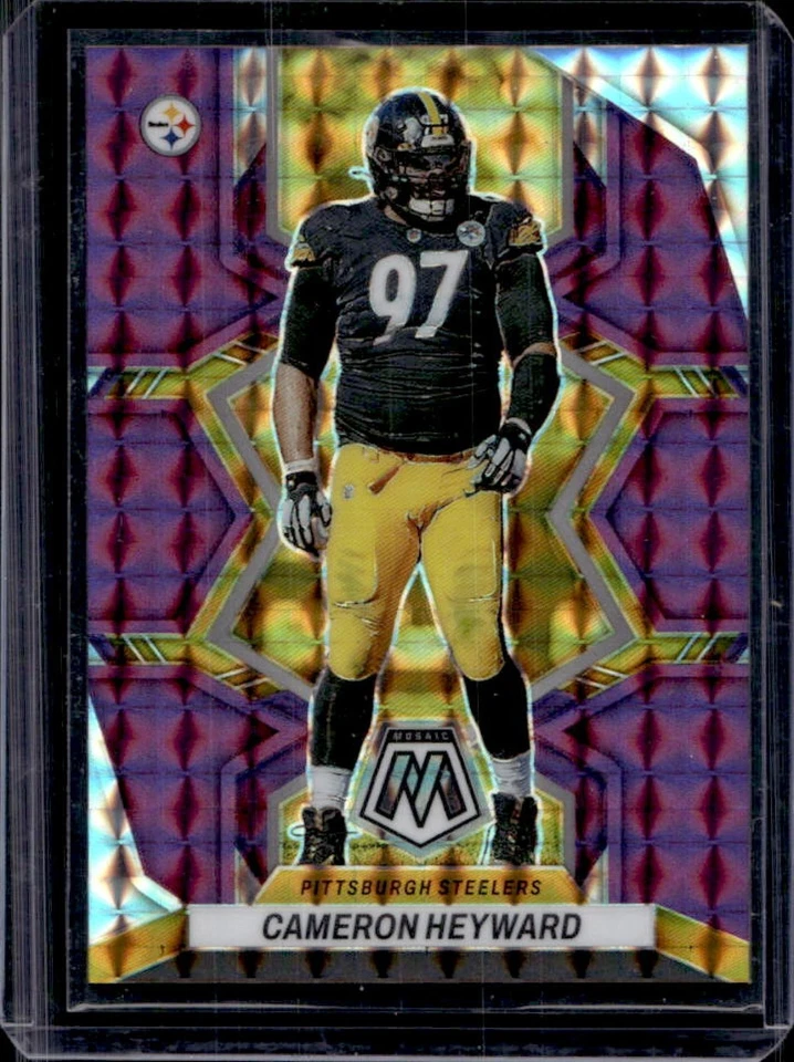 2022 Mosaic Cameron Heyward Purple #29/49 Steelers - Image 1 of 2