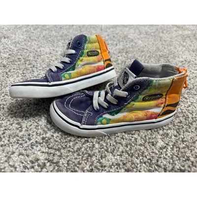 Vans x Crayola Niño Pequeño Sk8-Hi Cremallera Mashup Melt Zapatillas Altas, Talla 8.5C Foto 1 de 4