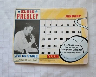 Elvis Presley 2006 Calendario de Alfombrilla de Ratón de DayDream 13 Meses Nuevo  Foto 1 de 4