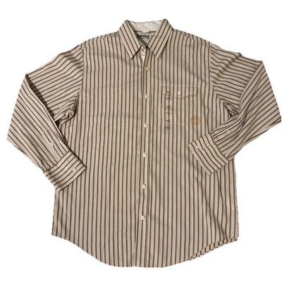 Timberland Men’s XL Relaxed Fit Long Sleeve Striped Button Down Shirt NWT - Image 1 of 4