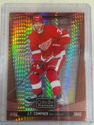 2024-25 O-Pee-Chee Platinum - J.T. Compher #197 Red Prism /199 - Image 1 of 2