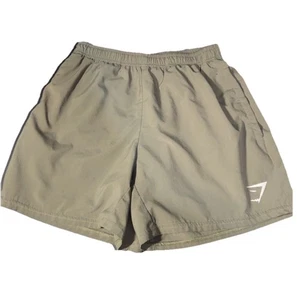 Gymshark Arrival 5 Shorts Slim Fit, Color Olive, Size Small - Picture 1 of 10