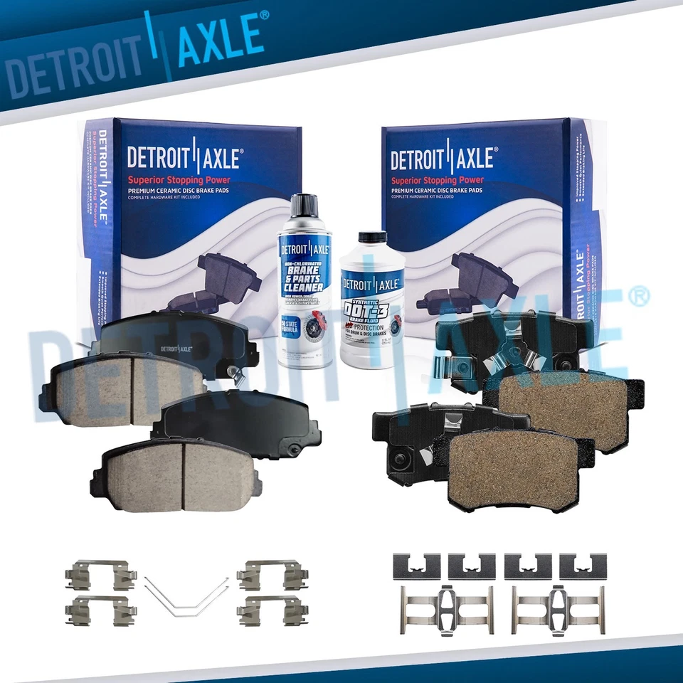 Kit de pastillas de freno delanteras traseras cerámicas para 2014 2015 2016 2017 2018 Acura RDX 3,5 L Foto 1 de 4