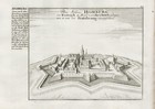 Homburg Saarland Saarpfalz engraving Ansicht view Kupferstich Bodenehr 1720