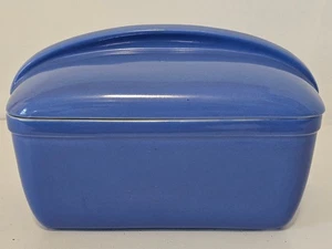 Vintage Blue Hall Made For Westinghouse Refrigerator Dish With Lid #5074 Ceramic - Picture 1 of 11