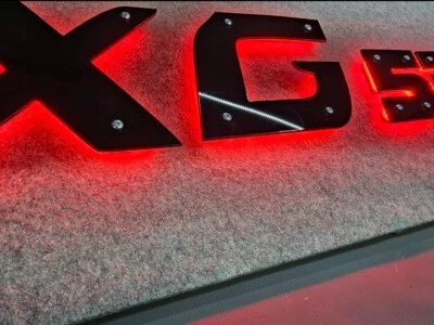 XG XG+ 530 CUSTOM NEON LED BOARD 80x35CM +DIMMER & BRACKETS 3D ACRYLIC LETTERS - Image 1 of 3