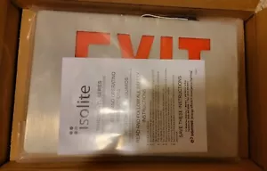 Isolite Exit Schild Isolite TL Aluminium Exit Schild Büro - Bild 1 von 1