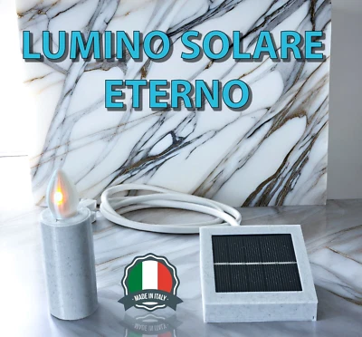 LUMINO CIMITERO VOTIVO SOLARE eterno batteria a LED Esterno/Interno - Immagine 1 di 4