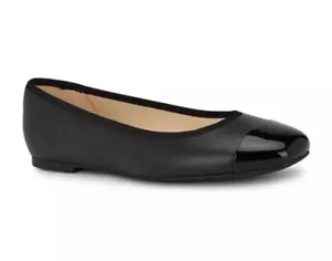 Nuevo vestido de ballet con puntera plana talla 7 negro Nine West Teland para mujer - Imagen 1 de 5