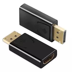 LOT Display Port to HDMI Male Female Adapter Converter DisplayPort DP to HDMI - Picture 1 of 17