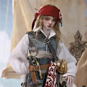BJD 1/4 Doll SD Ball Joint Doll Resin Pirate Captain Boy Male Bare Doll Handmade - Picture 1 of 6