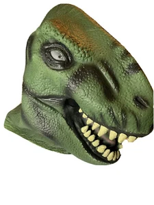 Universal Studios Amblin Jurassic Park Latex Rubber Dinosaur Mask Vintage 1997 - Picture 1 of 6