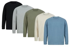 Corte Holgado Unisex Sostenible Cotton/Poliéster Jersey Sudadera Cuello Redondo - Imagen 1 de 6